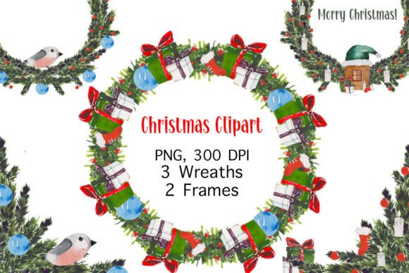 Download Christmas Watercolor Vintage Clipart - Premium Resources