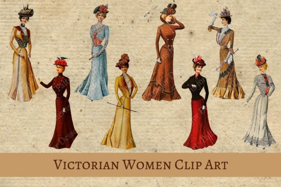 Download Victorian Women Vintage Clip Art II - Premium Resources