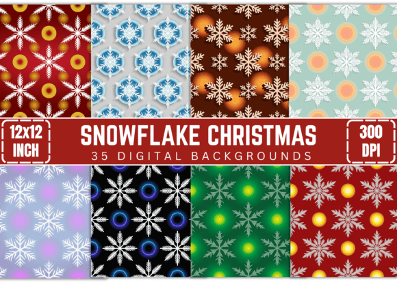 Download Snowflakes Christmas Digital Images - Premium Bundle
